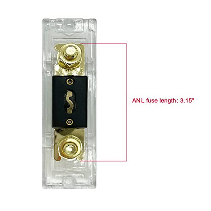 500AMP ANL Fuse Holder Kit, 3 Pack - size: 500A