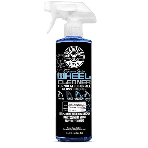 Chemical Guys Wheel Cleaner Spray Signature Series - Safe for Gloss Finishes, Chrome, Painted, Powder-Coated, and Clear-Coated Wheels - Removes Brake Dust and Road Grime - 16 oz - size: 16 Fl Oz (Pack of 1)