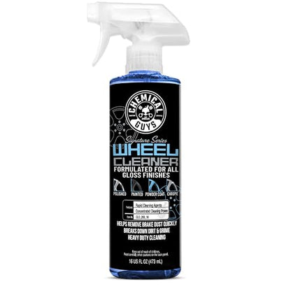 Chemical Guys Wheel Cleaner Spray Signature Series - Safe for Gloss Finishes, Chrome, Painted, Powder-Coated, and Clear-Coated Wheels - Removes Brake Dust and Road Grime - 16 oz - size: 16 Fl Oz (Pack of 1)