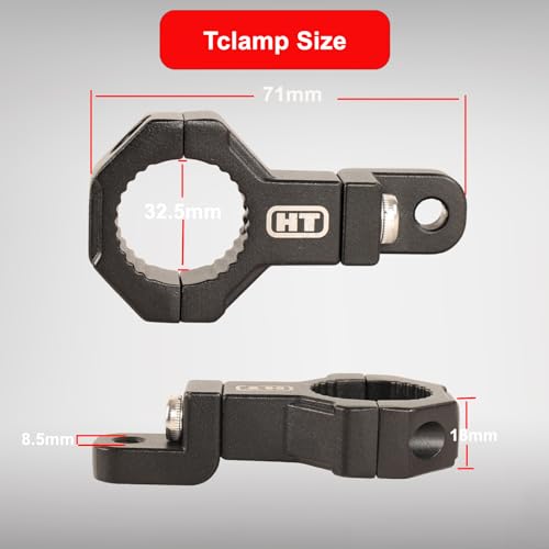 Bar Clamp 0.75inch 0.875inch 1.0inch 1.125inch 1.25inch Universal 360 Degree Mount Bar Clamp Bracket for Diameter 3/4 to 1 1/4 Bar(2Pack) - size: 0.75in~1.25inch