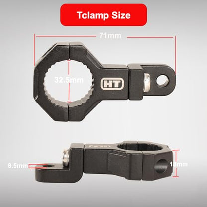 Bar Clamp 0.75inch 0.875inch 1.0inch 1.125inch 1.25inch Universal 360 Degree Mount Bar Clamp Bracket for Diameter 3/4 to 1 1/4 Bar(2Pack) - size: 0.75in~1.25inch