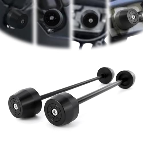 Xitomer Front Rear Fork Sliders Fit for 2024 2025 CFMOTO 675SS 675SR 675 SR-R Axle Sliders Fit for 2025 CFMOTO 675NK Motorcycle Front + Rear Axle Sliders Crash Protector