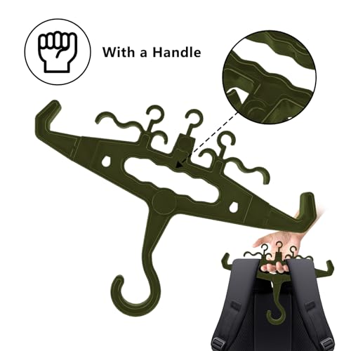 YOZWOO Gear Hanger Heavy Duty Standard Hanger Load Capacity Durable High Impact Resin for Body Armor Utility Police Military Gear Scuba Survival Equipment (Upgraded Green) - color: Upgraded Green