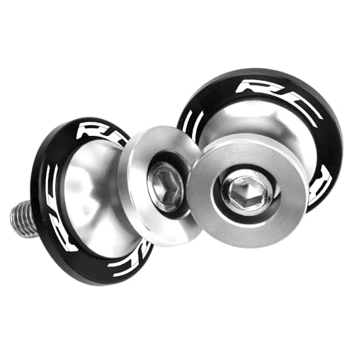 Motorcycle Swingarm Spools M10 For RC 125 2014-2022 RC 200 2014-2022 RC 390 2014-2024 Paddock Stand Bobbins for Rear Wheel Lift Durable and Scratch-Resistant Accessories (Silver) - color: Silver