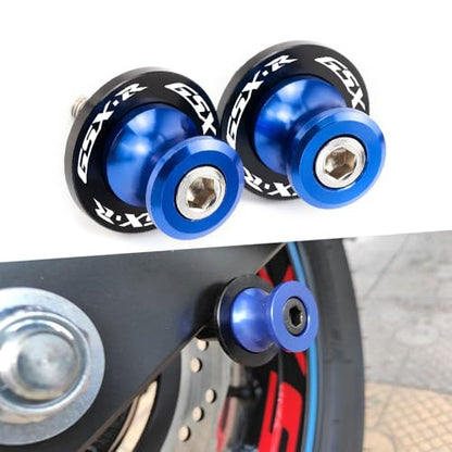 Motorcycle Swingarm Spools Fit For GSX-R600 GSX-R750 GSXR 1000 1100 GSX1300R - 2024 2025 Rear Frame Stand GSXR 125 150 250 300 Swingarm Spools Frame Sliders GSXR Accessories BE - color: blue