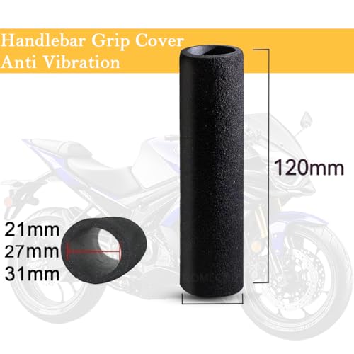 Motorcycle Handlebar Grips Foam Comfort Grips Universal Sponge Covers Anti-Slip Handlebar Grip (1.06 inch)