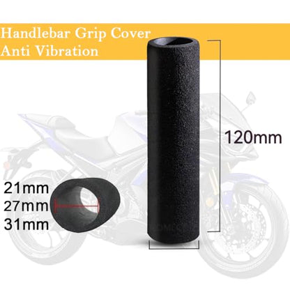 Motorcycle Handlebar Grips Foam Comfort Grips Universal Sponge Covers Anti-Slip Handlebar Grip (1.06 inch)