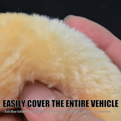 QMX™3-Pack Ultra-Soft Microfiber Car Wash Mitts Scratch-Free Double-Sided Wash & Wax Mitt for Safe Detailing and Paint Care - color: Car Wash Gloves 3p