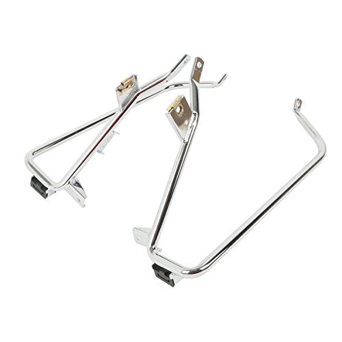 TCT-MOTORPARTS Saddlebag Support Brackets Guard Fit for Harley Touring Road King Glide FLHR FLTR 2009-2013 FLHX FLHXSE FLTRU FLTRX FLTRXSE Chrome - color: Chrome, size: Fit for Touring 2009-2013