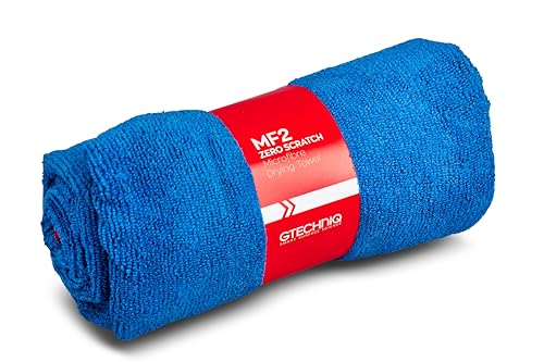 Gtechniq MF2 Microfiber Drying Towel 450GSM 23.6"x35.4" | Ultra Soft, Super Absorbent, Short Pile Wicks Away Water, Reduces Marring and Gloss Loss, Machine Washable - size: 60X90cm