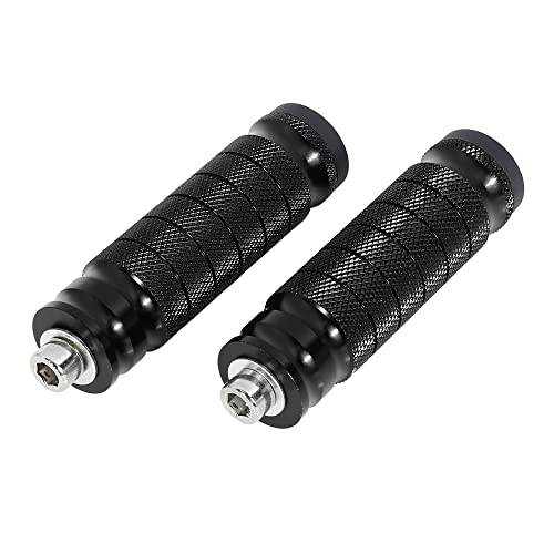 F FIERCE CYCLE 1 Pair 6mm Aluminum Aolly Motorcycle Rearset Rear Set Footrest Footpeg Foot Rest Peg Motorbike Cycling Black - color: Black