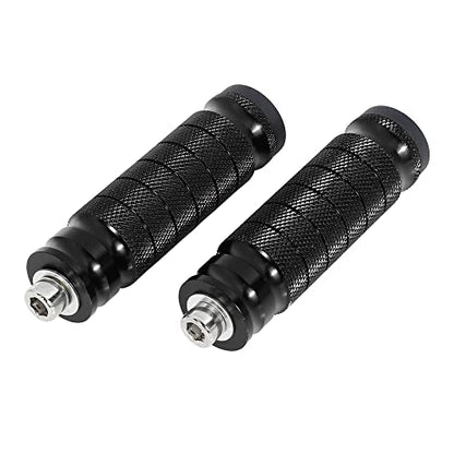 F FIERCE CYCLE 1 Pair 6mm Aluminum Aolly Motorcycle Rearset Rear Set Footrest Footpeg Foot Rest Peg Motorbike Cycling Black - color: Black
