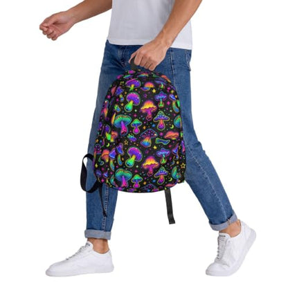 Gothic Mushroom Backpack Bookbag Laptop Backpacks Multipurpose Daypack for Boys Girls School Men Women Travel Hiking - color: Mushroom