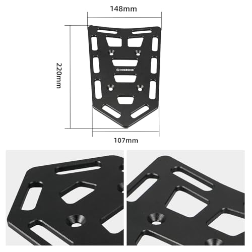NICECNC Motorcycle Luggage Rack & Trunk Mount Compatible with KTM 125-530 EXC/XC,Compatible with Honda CR CRF CRFX 125 250 450,Compatible with Yamaha YZ YZF WRF 125 250 450 (Need Pre-drilled Hole)