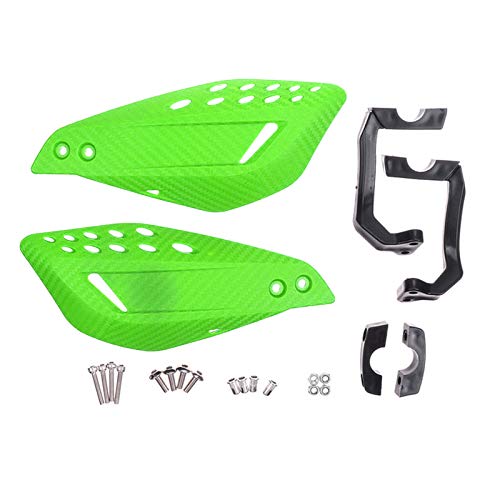 7/8" 22mm Motorcycle Handguards Handlebar Protector Gear for Dirt Bike ATV Yamaha Kawasaki Suzuki Honda(Green) - color: Green