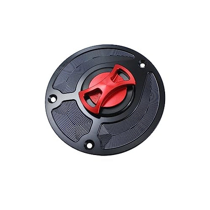 Motorcycle CNC Aluminum Gas Cap Gas Fuel Tank For CB1000 CB1000R CB600F CB1300 CBF1000 CBR1000RR CBR1100XX CBR1100 CBR600RR CBR900RR CBR929RR 954 CBR600 F4 F4I VTR1000F RVF 400 (Red) - color: Red
