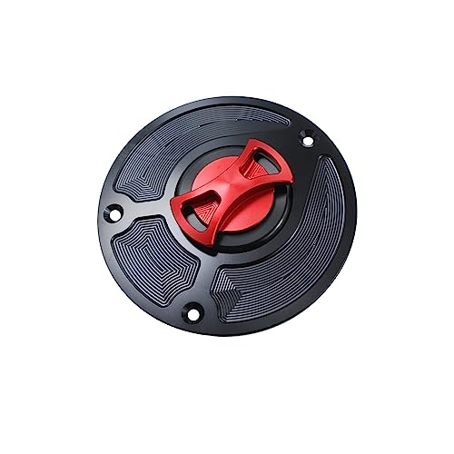 Motorcycle CNC Aluminum Gas Cap Gas Fuel Tank For CB1000 CB1000R CB600F CB1300 CBF1000 CBR1000RR CBR1100XX CBR1100 CBR600RR CBR900RR CBR929RR 954 CBR600 F4 F4I VTR1000F RVF 400 (Red) - color: Red