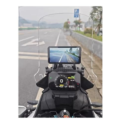 WindScreen Front Screen Wind Deflector Motorcycle Windshield Acrylic Windshield for CF&Moto 450 MT CF 450MT MT450 Front Windshield 450MT Heightened Windshield - color: 50 Transparent