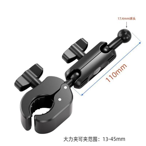 Motorcycle Bike Handlebar Mount with Double Socket Arm for Garmin Handheld GPS Navigator/Garmin eTrex 22x 32x 10 30 /GPSMAP 65s 65 67 67i 79sc /eTrex SE Solar/inReach SE+ Explorer+ /Rino 700