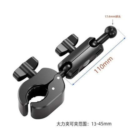 Motorcycle Bike Handlebar Mount with Double Socket Arm for Garmin Handheld GPS Navigator/Garmin eTrex 22x 32x 10 30 /GPSMAP 65s 65 67 67i 79sc /eTrex SE Solar/inReach SE+ Explorer+ /Rino 700