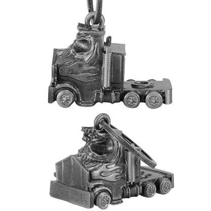 Dream Apparel Motorcycle Bell Guardian Angel Drive Away Gremlin, Biker Bell for Men Women Rider Riding, Good Luck Gift - style: Semi Truck