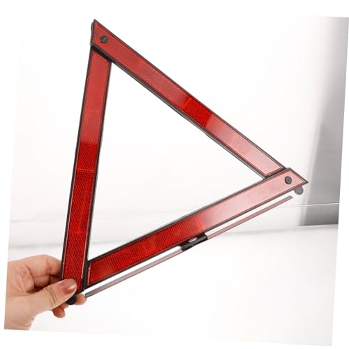 3pcs Reflective Emergency Triangle Reflectors for Vehicles High Visibility Roadside Warning Triangles Essential Traffic Safety Tools for Nighttime Use