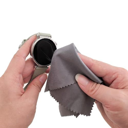 Microfiber Cleaning Cloth-12 Pack (6 Blue+ 6 Green), 7x6 Inches, Individually Wrapped, Reusable, Scratch-Free, Streak-Free,Lint-Free Bulk Wipes for Glasses,Eyeglass, Phone Screen, Cameras Lens