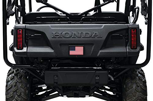 Kuryakyn 2892 Motorcycle Lighting Accessory: Freedom Flag LED Light Kit, 4" x 6", Black - color: Black