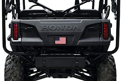 Kuryakyn 2892 Motorcycle Lighting Accessory: Freedom Flag LED Light Kit, 4" x 6", Black - color: Black