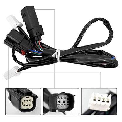 LED Filler Panel Lights Rear Fender Light Turn Signals Fit for Harley Touring Road Glide FLTR Electra Glide FLHT Road King FLHR Ultra Limited FLHTK 2014-2024 (Black Housing Smoke Len) - color: Black Housing Smoke Len