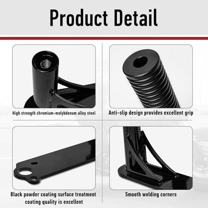 Motofunder Motorcycle Engine Guard Crash Bar with Highway Foot Pegs Footrest Compatible with Indian Scout Bobber (2015-2024) Accessories