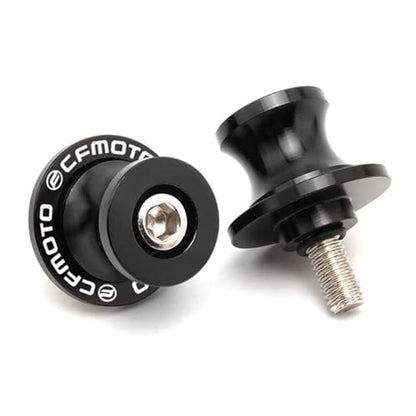 10MM 675SS Swing Arm Spools Sliders Fit For CFMOTO 675SS Stand Frame Slider Crash Bar Accessories,CNC T6061 Aluminum (Black) - color: Black