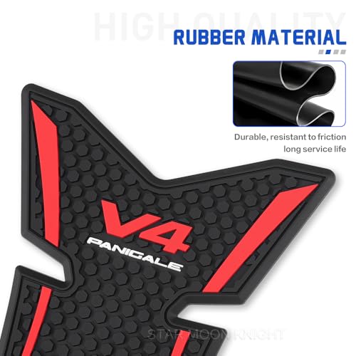 V4 S Carbon Tank Grip Anti-Slip Stickers Decals Knee Pad for Ducati Panigale V4 V4 S 2025+ Tank Pads Accessories (Top) - color: Top