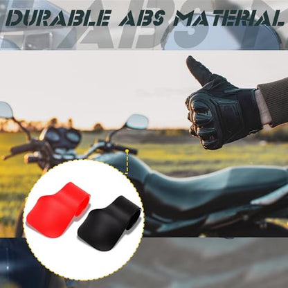 BBTO 2 Pcs Black Throttle Mounted Motorcycle Cruise Assist Wrist Hand Grips Handlebar, Motorcycle Throttle Mounted Assist Oil Control ABS, American Flag Decal, for Scooters, Electric Bike(Black,Red) - color: Black,Red