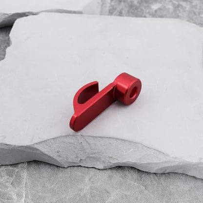 2Pcs Motorcycle Handlebar Hook CNC Aluminium Helmet Hook Suitable for Motorcycle Helmets Gloves Cups(Red) - color: Red