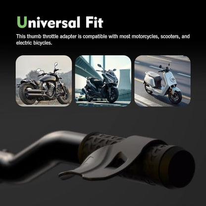 Motorcycle Cruise Control, Anti-Slip Inner Ring Motorcycle Cruise Assist Grips, Throttle Accelerator Assist Control Tool, for Street Bike Sport Off Road Scooter Naked ATV (Black)