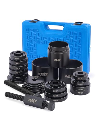 Orion Motor Tech Wheel Bearing Press Kit for Front Wheel Drive Bearing Removal & Installation, 24pc Wheel Bearing Puller Tool Set with Sliding Screws Universal Bushings Sleeves - color: blue