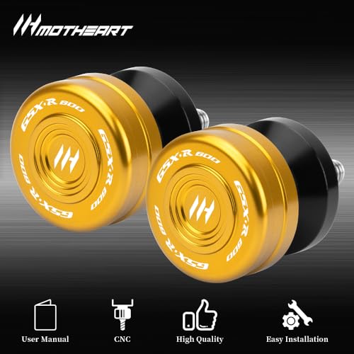 M8 Motorcycle Swingarm Sliders For GSX-R600 1992-2026 GSX-R 600Z 2022-2026 Swingarm Spools CNC Aluminum Heavy-Duty gsx-r 600 600z Accessories (Gold) - color: Gold