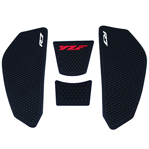 for YZF R7 YZF r7 2025 2024 2023 2022 2021 Accessories Fuel Tank Pads Protect Motorcycle Fuel Tank Stickers Fuel Tank Protection Pads Knee Anti-Slip Pads Fuel Tank Grips Tank Pads（red） - color: Red