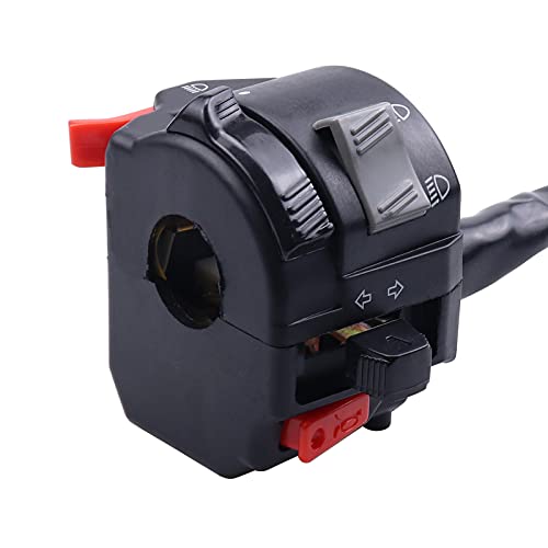 7/8" 22mm Motorcycle Switch Handle Switch Horn Button Turn Signal Electric Fog Lamp Light Start Handlebar Controller for Yamaha RXKNEW 125