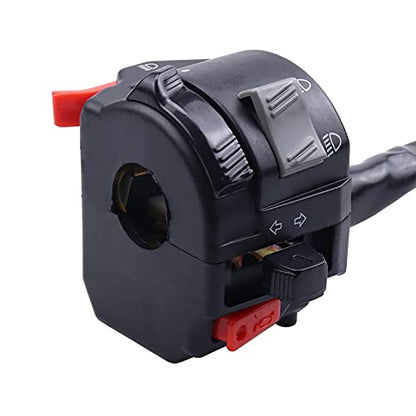 7/8" 22mm Motorcycle Switch Handle Switch Horn Button Turn Signal Electric Fog Lamp Light Start Handlebar Controller for Yamaha RXKNEW 125