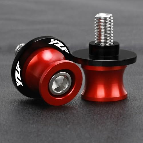 Rear Sliders Stand Screw Motorcycle Accessories 6MM Swingarm Spools Stand Screws Slider for Y&AMAHA YZF R1 R3 R7 R125 Moto Sliders Holder Equipments Parts (Color : YZF Red) - color: YZF Red