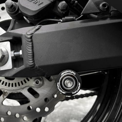 Compatible with KTM 390 790 890 1050 1090 ADVENTURE 2022-2024 2025 2026 CNC Motorcycle M10 Swingarm Spools Sliders Stand Screw (Black) - color: Black