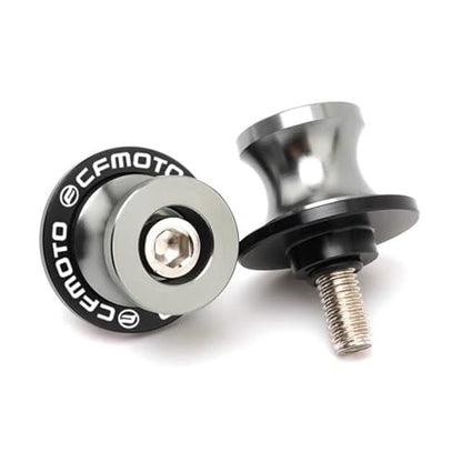 10MM 675SS Swing Arm Spools Sliders Fit For CFMOTO 675SS Stand Frame Slider Crash Bar Accessories,CNC T6061 Aluminum (Titanium) - color: Titanium