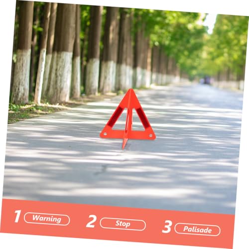 4pcs Roadside Reflective Safety Triangle Car Emergency Sign Vehicle Triangle High Visibility for Roadside