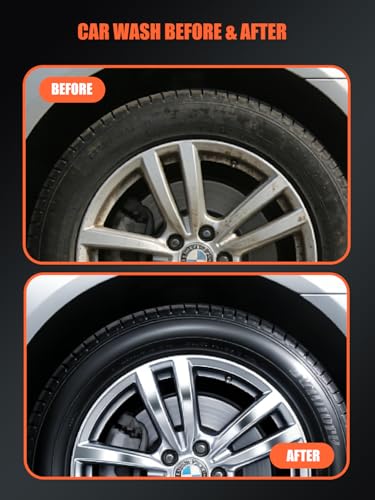 Microfiber Wash Pad, SPTA 3Pcs Ultra Wheel Pad Perfect for Wheels, Grills, and Tight Areas; Proprietary Microfiber Blend; Easily Releases Contaminates Upon Rinsing, 8.5in x 9.8in, Black/Orange-MT023B3 - color: 3pcs Ultra Wheel Mitt
