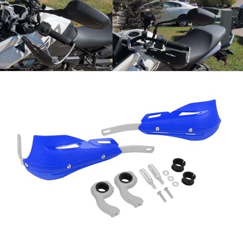 7/8" 22mm and 1 1/8" 28mm Handguard Motorcycle Handlebar Brake Lever Protection Hand Guards Replacement for Motorbike ATV Motocross Supermoto Racing Dirt Pit BIK(Blue) - color: Blue