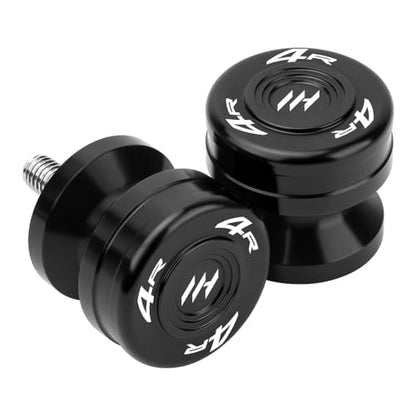 Motorcycle M8 Swingarm Spools Slider For Ninja ZX-4RR 2023-2025 Ninja ZX-4R 2024-2025 Swing Arm Spool Slider Stand Screws CNC Universal Enhanced Protection Accessories (Black) - color: Black