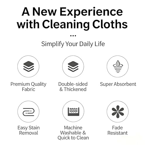 Fish Scale Microfiber Cleaning Cloth Steak Free Glass Window,Car,Mirror,Screen,Windshield, Lint-Free Shower Stainless Steel Cleaner Cloths, Drying Polishing Dish Kitchen Towels, 8 Pack, 15.7"x11.8"