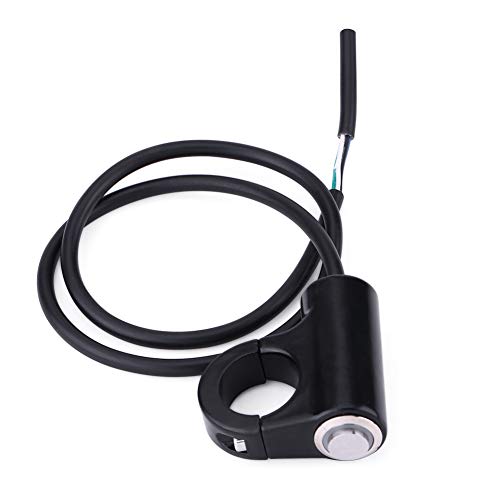 Motorcycle Handlebar Switch, 7/8 inch Handlebar Control Push Button Switch Weatherproof Aluminum Alloy Motorcycle Handlebar Mount Switch Button Headlight Brake Fog Lights ON/Off Model B